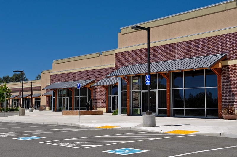 New Strip Mall Shopping Center